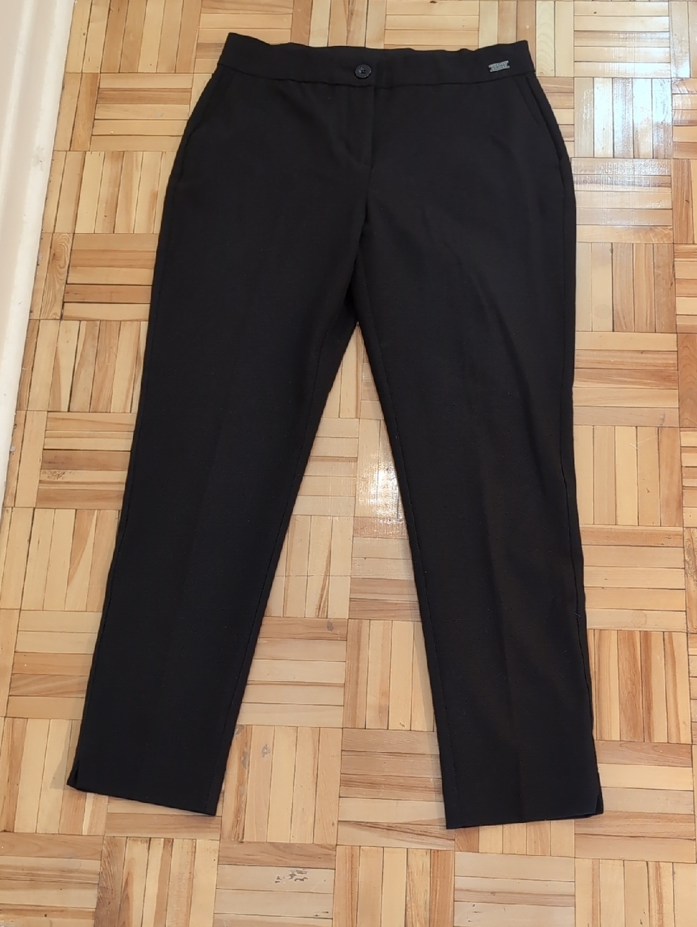 Badgley Mischka Classic Black Women's Straight-Leg Pants Size 6